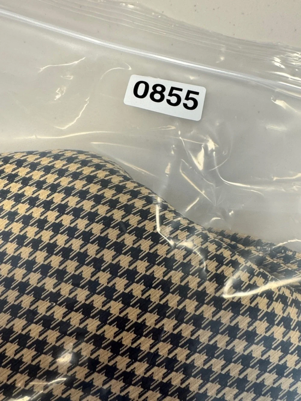 ICHI Houndstooth Blazer Jacket Size 40 Tailored Preppy Academia Oversized Fit - Picture 15 of 15